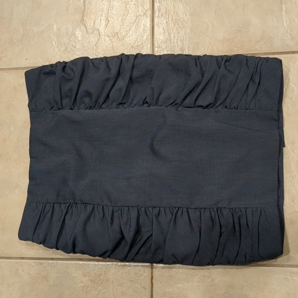 Anthropologie Cartonnier Gray Ruched Pencil Skirt Size 4